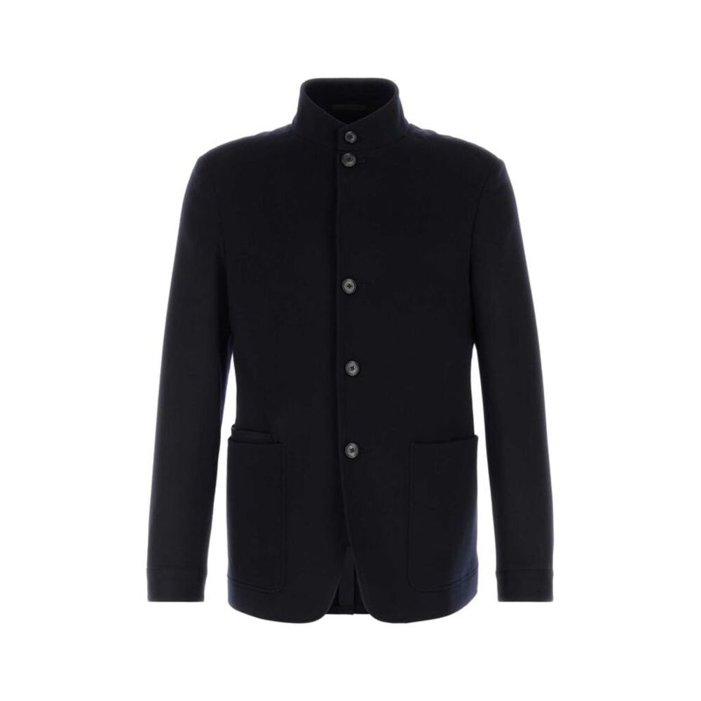 Zegna Men Midnight Blue Cashmere Blazer